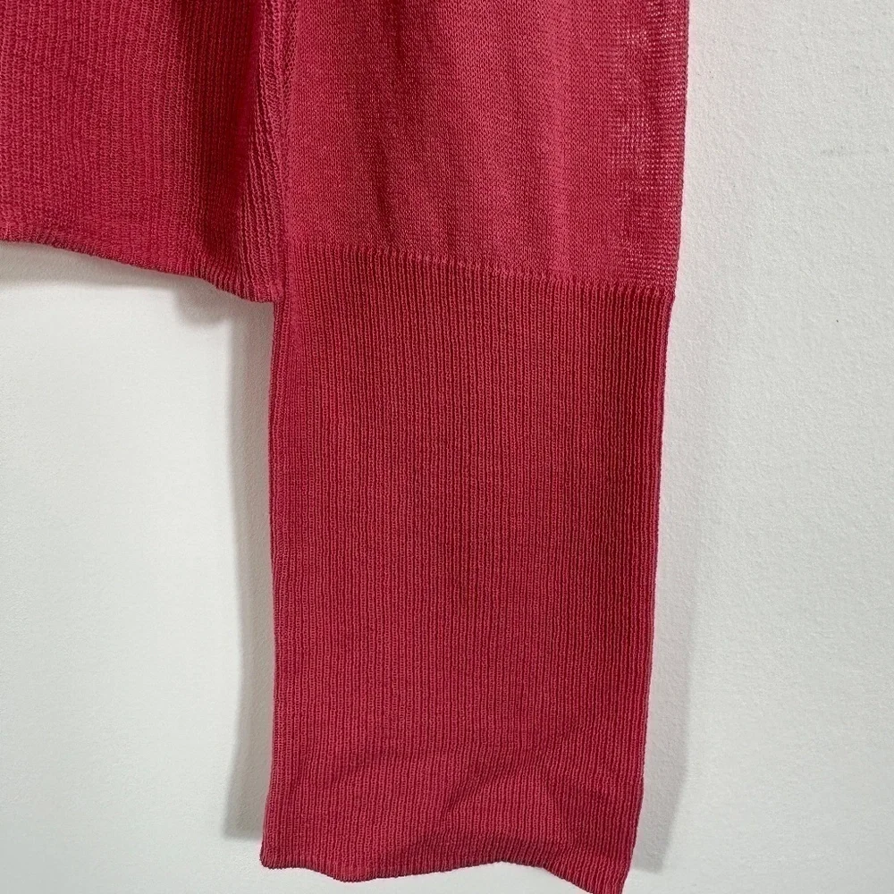 Vince. Pink Long Sleeve Thin Knit 100% Cotton Cardigan Women's Size 2X